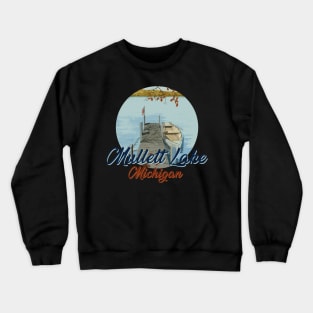 mullett lake michigan peron Crewneck Sweatshirt